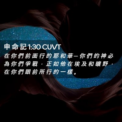 Picture 02 - 申 命 記 1:30 CUVT - 在 你 們 前 面 行 的 耶 和 華 ─ 你 - Bible Verse Picture
