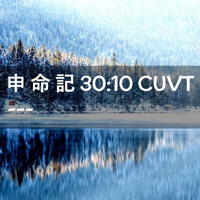 Picture 02 - 申 命 記 30:10 CUVT -  - Bible Verse Picture