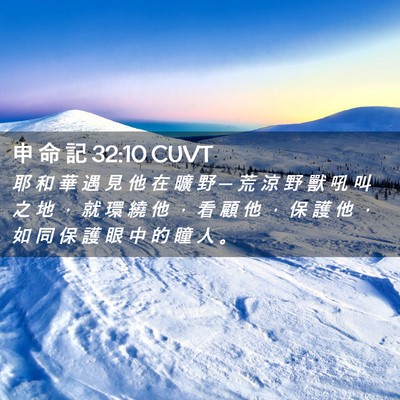 Picture 02 - 申 命 記 32:10 CUVT - 耶 和 華 遇 見 他 在 曠 野 ─ 荒 涼 - Bible Verse Picture