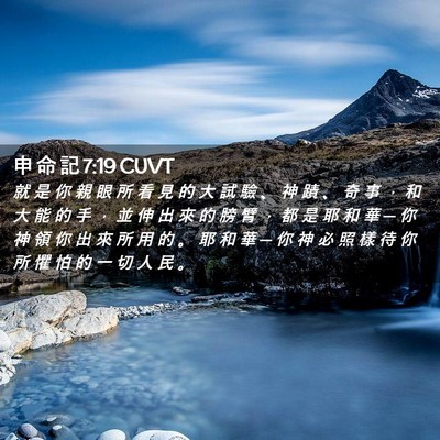 Picture 02 - 申 命 記 7:19 CUVT - 就 是 你 親 眼 所 看 見 的 大 試 驗 - Bible Verse Picture