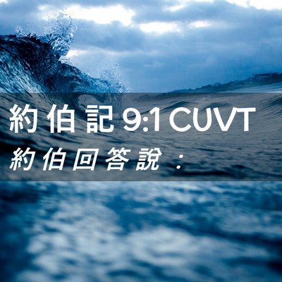 Picture 02 - 約 伯 記 9:1 CUVT - 約 伯 回 答 說 - Bible Verse Picture