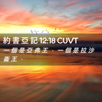 Picture 02 - 約 書 亞 記 12:18 CUVT - 一 個 是 亞 弗 王 ， 一 個 是 拉 沙 - Bible Verse Picture