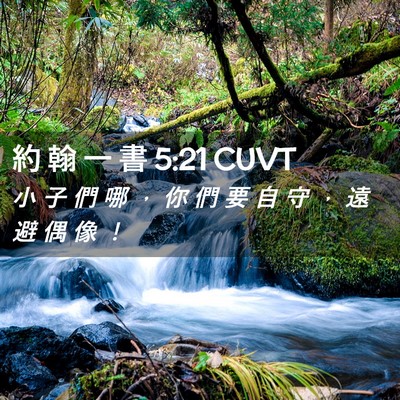 Picture 02 - 約 翰 一 書 5:21 CUVT - 小 子 們 哪 ， 你 們 要 自 守 ， 遠 - Bible Verse Picture
