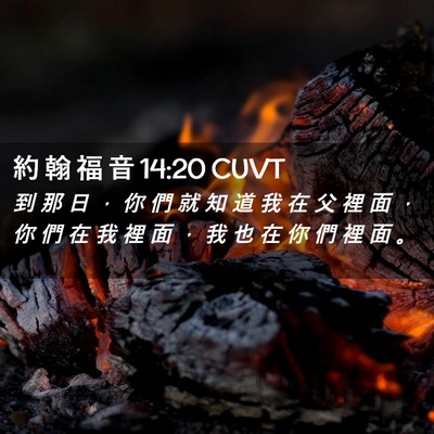 Picture 02 - 約 翰 福 音 14:20 CUVT - 到 那 日 ， 你 們 就 知 道 我 在 父 - Bible Verse Picture