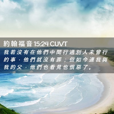 Picture 02 - 約 翰 福 音 15:24 CUVT - 我 若 沒 有 在 他 們 中 間 行 過 別 - Bible Verse Picture