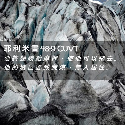 Picture 02 - 耶 利 米 書 48:9 CUVT - 要 將 翅 膀 給 摩 押 ， 使 他 可 以 - Bible Verse Picture