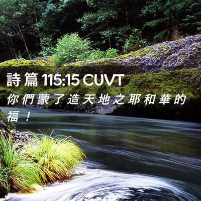 Picture 02 - 詩 篇 115:15 CUVT - 你 們 蒙 了 造 天 地 之 耶 和 華 的 - Bible Verse Picture