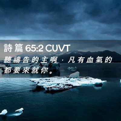 Picture 02 - 詩 篇 65:2 CUVT - 聽 禱 告 的 主 啊 ， 凡 有 血 氣 的 - Bible Verse Picture