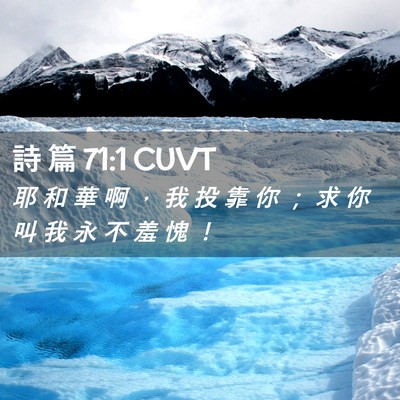 Picture 02 - 詩 篇 71:1 CUVT - 耶 和 華 啊 ， 我 投 靠 你 ； 求 你 - Bible Verse Picture