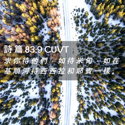 Picture 02 - 詩 篇 83:9 CUVT - 求 你 待 他 們 ， 如 待 米 甸 ， 如 - Bible Verse Picture