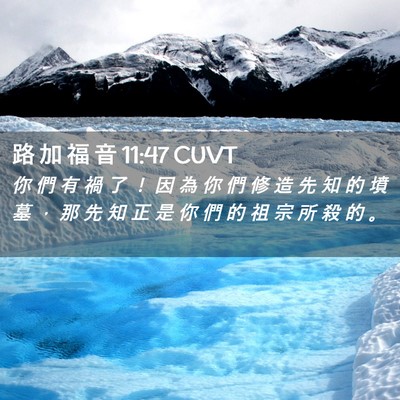 Picture 02 - 路 加 福 音 11:47 CUVT - 你 們 有 禍 了 ！ 因 為 你 們 修 造 - Bible Verse Picture