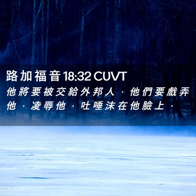 Picture 02 - 路 加 福 音 18:32 CUVT - 他 將 要 被 交 給 外 邦 人 ， 他 們 - Bible Verse Picture