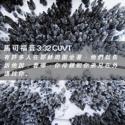 Picture 02 - 馬 可 福 音 3:32 CUVT - 有 許 多 人 在 耶 穌 周 圍 坐 著 ， - Bible Verse Picture
