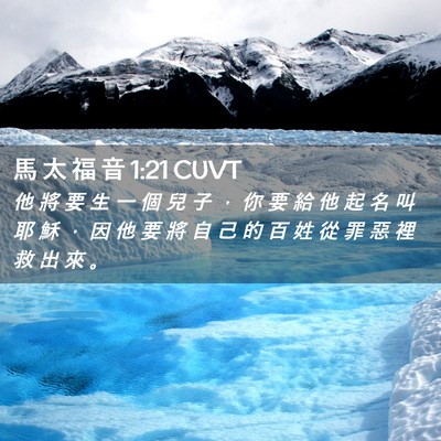 Picture 02 - 馬 太 福 音 1:21 CUVT - 他 將 要 生 一 個 兒 子 ， 你 要 給 - Bible Verse Picture