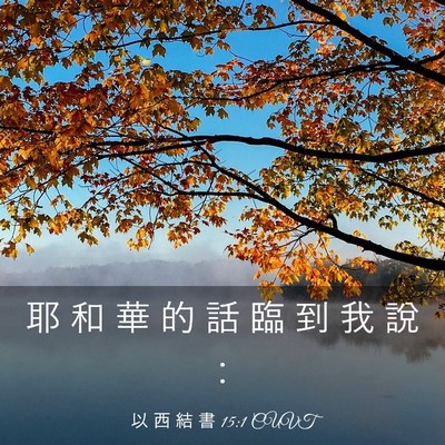 Picture 03 - 以 西 結 書 15:1 CUVT - 耶 和 華 的 話 臨 到 我 說 - Bible Verse Picture
