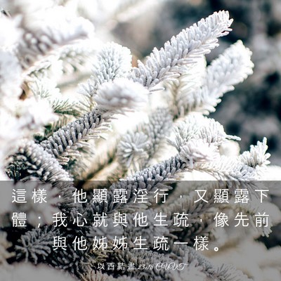 Picture 03 - 以 西 結 書 23:18 CUVT - 這 樣 ， 他 顯 露 淫 行 ， 又 顯 露 - Bible Verse Picture