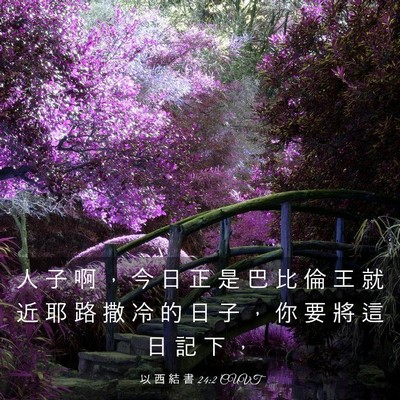 Picture 03 - 以 西 結 書 24:2 CUVT - 人 子 啊 ， 今 日 正 是 巴 比 倫 王 - Bible Verse Picture