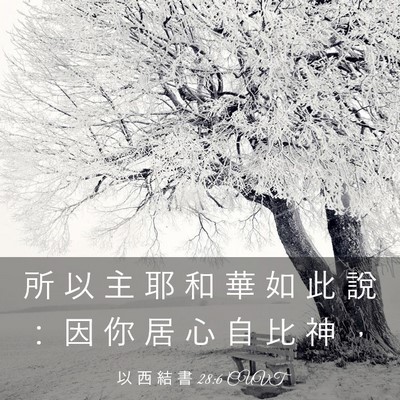 Picture 03 - 以 西 結 書 28:6 CUVT - 所 以 主 耶 和 華 如 此 說 ： 因 你 - Bible Verse Picture