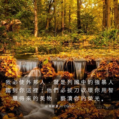 Picture 03 - 以 西 結 書 28:7 CUVT - 我 必 使 外 邦 人 ， 就 是 列 國 中 - Bible Verse Picture