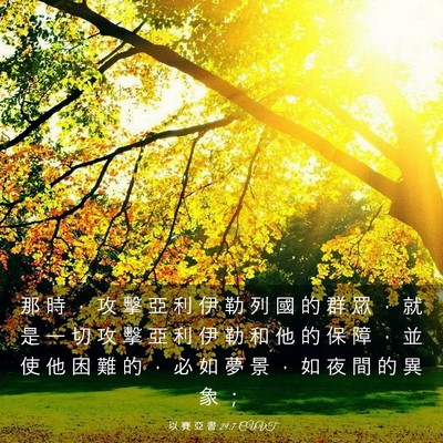 Picture 03 - 以 賽 亞 書 29:7 CUVT - 那 時 ， 攻 擊 亞 利 伊 勒 列 國 的 - Bible Verse Picture