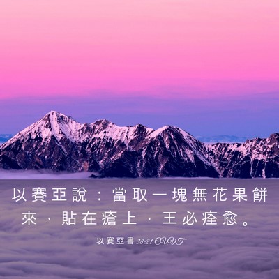 Picture 03 - 以 賽 亞 書 38:21 CUVT - 以 賽 亞 說 ： 當 取 一 塊 無 花 果 - Bible Verse Picture
