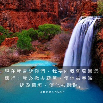 Picture 03 - 以 賽 亞 書 5:5 CUVT - 現 在 我 告 訴 你 們 ， 我 要 向 我 - Bible Verse Picture