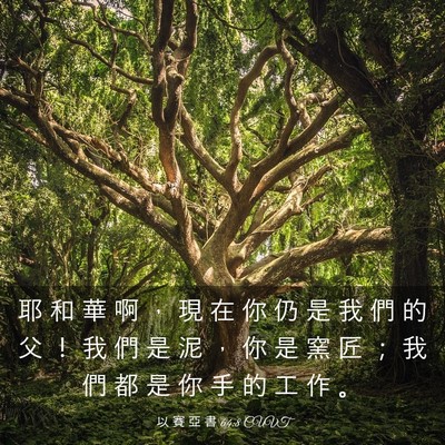Picture 03 - 以 賽 亞 書 64:8 CUVT - 耶 和 華 啊 ， 現 在 你 仍 是 我 們 - Bible Verse Picture