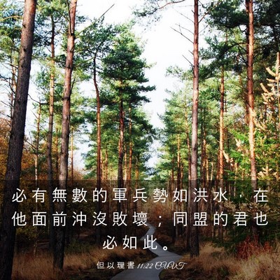 Picture 03 - 但 以 理 書 11:22 CUVT - 必 有 無 數 的 軍 兵 勢 如 洪 水 ， - Bible Verse Picture