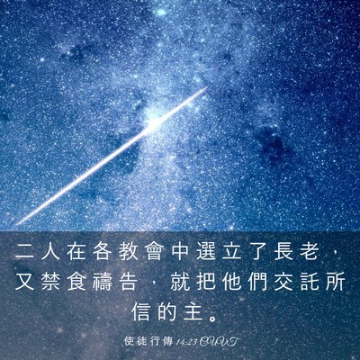 Picture 03 - 使 徒 行 傳 14:23 CUVT - 二 人 在 各 教 會 中 選 立 了 長 老 - Bible Verse Picture