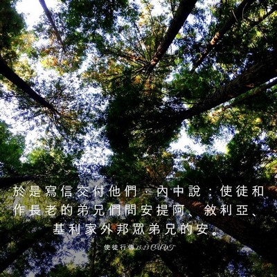 Picture 03 - 使 徒 行 傳 15:23 CUVT - 於 是 寫 信 交 付 他 們 ， 內 中 說 - Bible Verse Picture