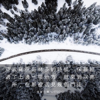 Picture 03 - 使 徒 行 傳 19:1 CUVT - 亞 波 羅 在 哥 林 多 的 時 候 ， 保 - Bible Verse Picture