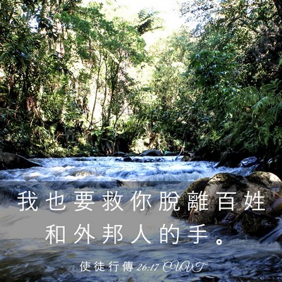 Picture 03 - 使 徒 行 傳 26:17 CUVT - 我 也 要 救 你 脫 離 百 姓 和 外 邦 - Bible Verse Picture