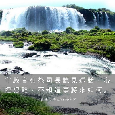 Picture 03 - 使 徒 行 傳 5:24 CUVT - 守 殿 官 和 祭 司 長 聽 見 這 話 ， - Bible Verse Picture