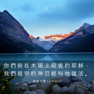 Picture 03 - 使 徒 行 傳 5:30 CUVT - 你 們 掛 在 木 頭 上 殺 害 的 耶 穌 - Bible Verse Picture