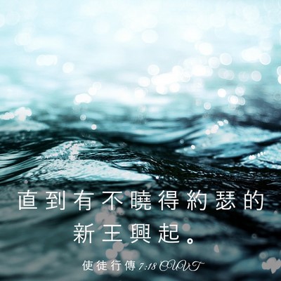 Picture 03 - 使 徒 行 傳 7:18 CUVT - 直 到 有 不 曉 得 約 瑟 的 新 王 興 - Bible Verse Picture