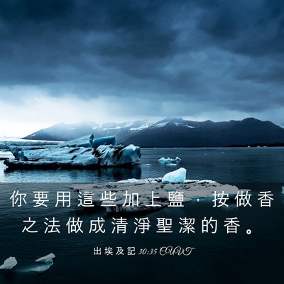 Picture 03 - 出 埃 及 記 30:35 CUVT - 你 要 用 這 些 加 上 鹽 ， 按 做 香 - Bible Verse Picture