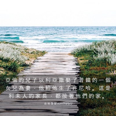 Picture 03 - 出 埃 及 記 6:25 CUVT - 亞 倫 的 兒 子 以 利 亞 撒 娶 了 普 - Bible Verse Picture