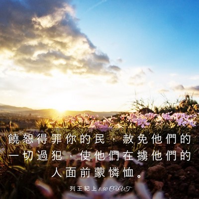 Picture 03 - 列 王 紀 上 8:50 CUVT - 饒 恕 得 罪 你 的 民 ， 赦 免 他 們 - Bible Verse Picture