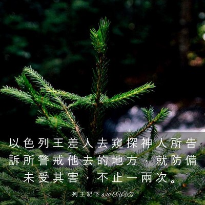 Picture 03 - 列 王 紀 下 6:10 CUVT - 以 色 列 王 差 人 去 窺 探 神 人 所 - Bible Verse Picture