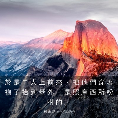 Picture 03 - 利 未 記 10:5 CUVT - 於 是 二 人 上 前 來 ， 把 他 們 穿 - Bible Verse Picture