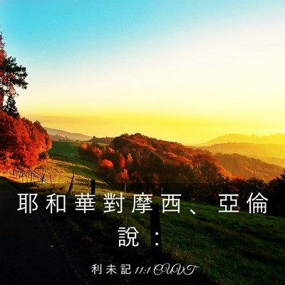 Picture 03 - 利 未 記 11:1 CUVT - 耶 和 華 對 摩 西 、 亞 倫 說 - Bible Verse Picture