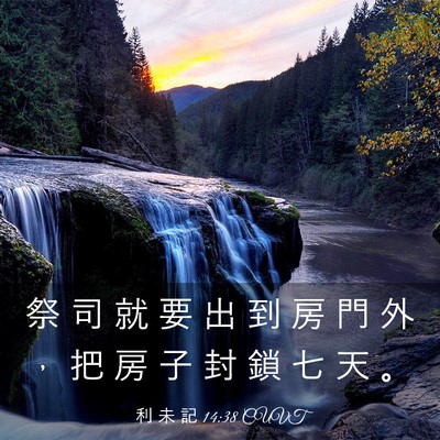 Picture 03 - 利 未 記 14:38 CUVT - 祭 司 就 要 出 到 房 門 外 ， 把 房 - Bible Verse Picture