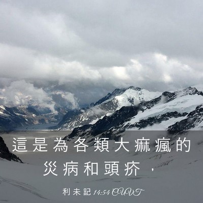 Picture 03 - 利 未 記 14:54 CUVT - 這 是 為 各 類 大 痲 瘋 的 災 病 和 - Bible Verse Picture