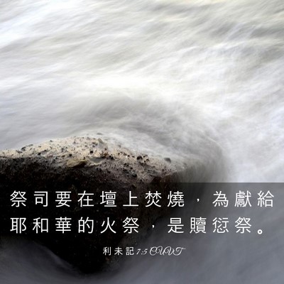 Picture 03 - 利 未 記 7:5 CUVT - 祭 司 要 在 壇 上 焚 燒 ， 為 獻 給 - Bible Verse Picture