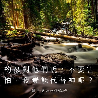 Picture 03 - 創 世 記 50:19 CUVT - 約 瑟 對 他 們 說 ： 不 要 害 怕 ， - Bible Verse Picture