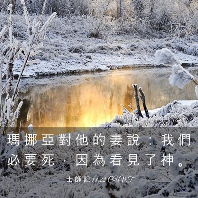 Picture 03 - 士 師 記 13:22 CUVT - 瑪 挪 亞 對 他 的 妻 說 ： 我 們 必 - Bible Verse Picture