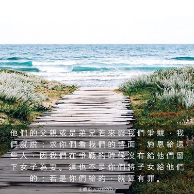 Picture 03 - 士 師 記 21:22 CUVT - 他 們 的 父 親 或 是 弟 兄 若 來 與 - Bible Verse Picture