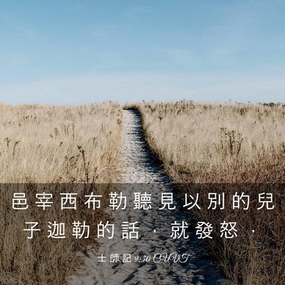 Picture 03 - 士 師 記 9:30 CUVT - 邑 宰 西 布 勒 聽 見 以 別 的 兒 子 - Bible Verse Picture