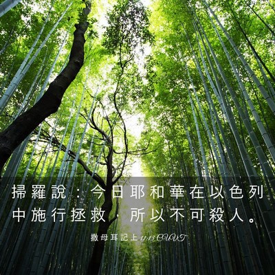 Picture 03 - 撒 母 耳 記 上 11:13 CUVT - 掃 羅 說 ： 今 日 耶 和 華 在 以 色 - Bible Verse Picture