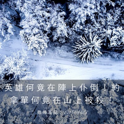 Picture 03 - 撒 母 耳 記 下 1:25 CUVT - 英 雄 何 竟 在 陣 上 仆 倒 ！ 約 拿 - Bible Verse Picture